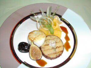 Sear Foie Gras, Scallops with Mango
